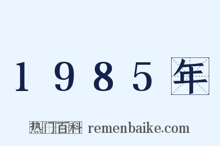 1985年是什么意思的图片